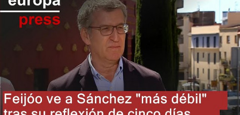 Feijóo ve a Pedro Sánchez 